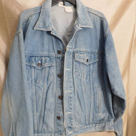 Vintage Disney Store Mickey & Friends Blue Denim Jean Jacket Embroidered